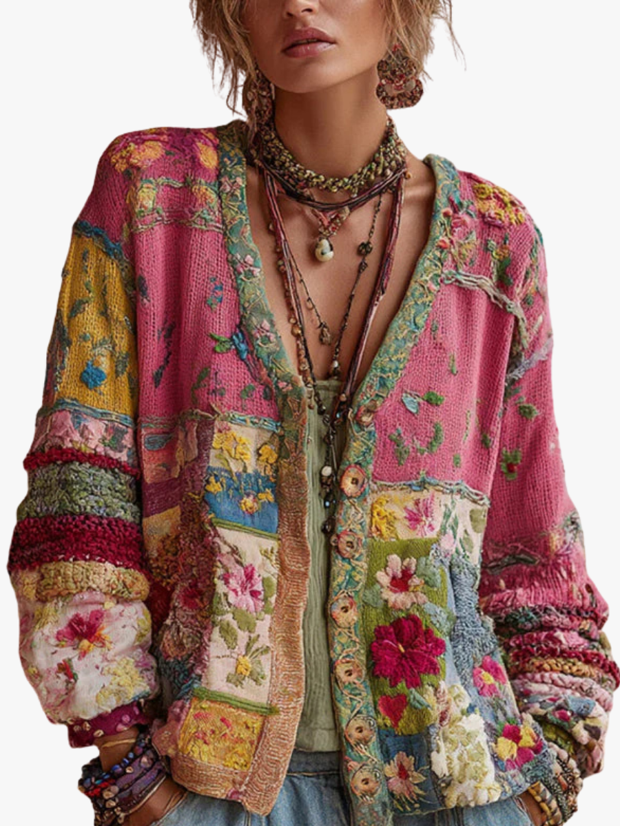 Florence - Cardigan Féminin Bohème Fleuri