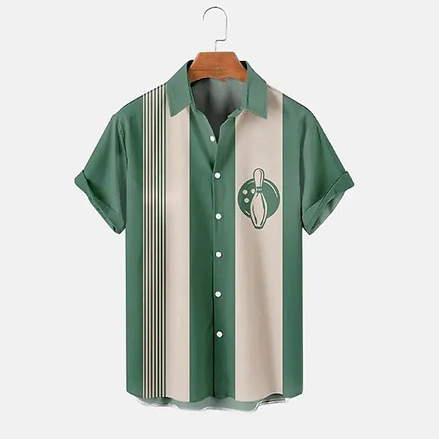 Image variante pour Casper - Polo avec imprimé bowling - Coupe décontractée - Polo pour hommes-7