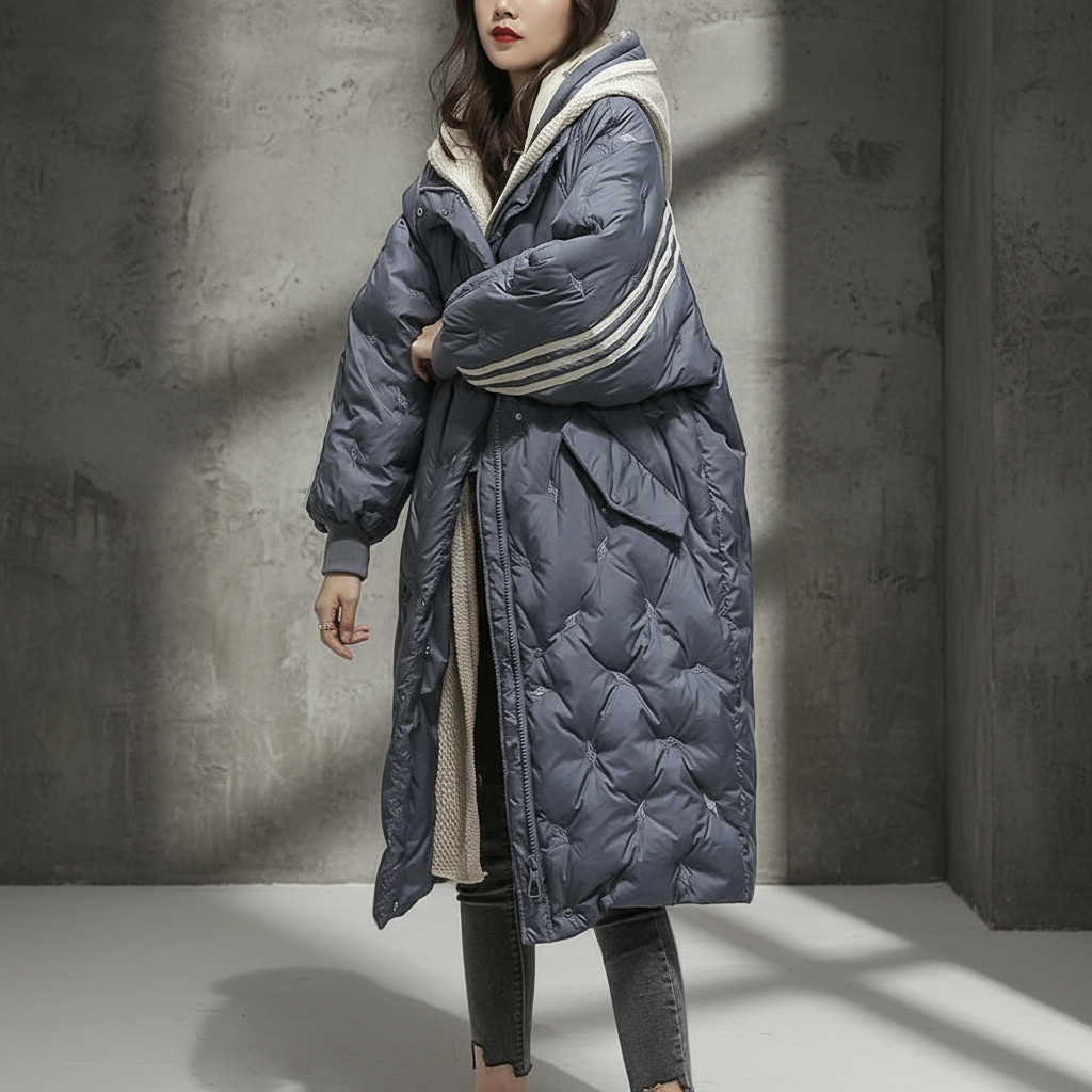 Danielle - Doudoune Élégante Oversize à Capuche