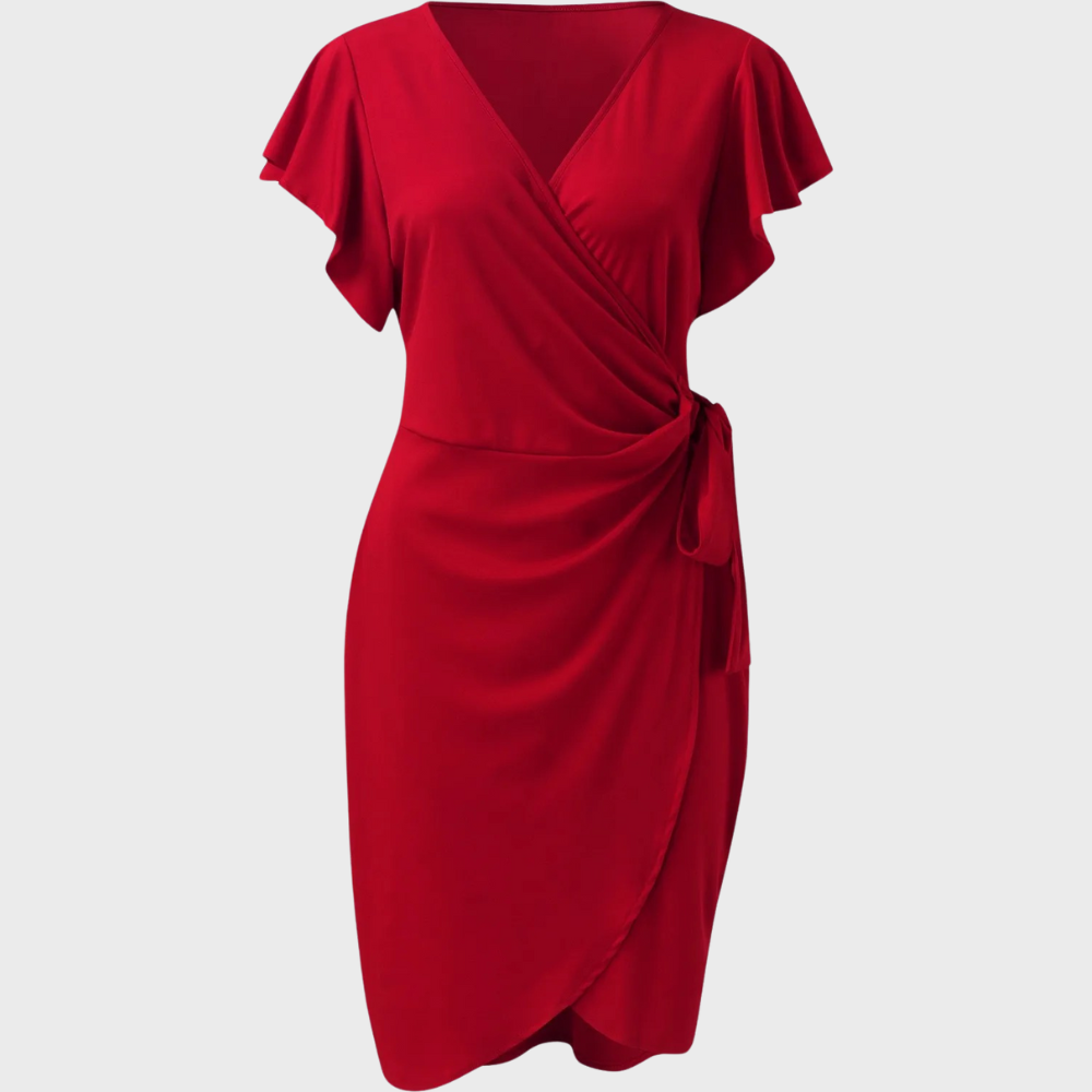 Robe Midi Femme Cache-Cœur - Céline