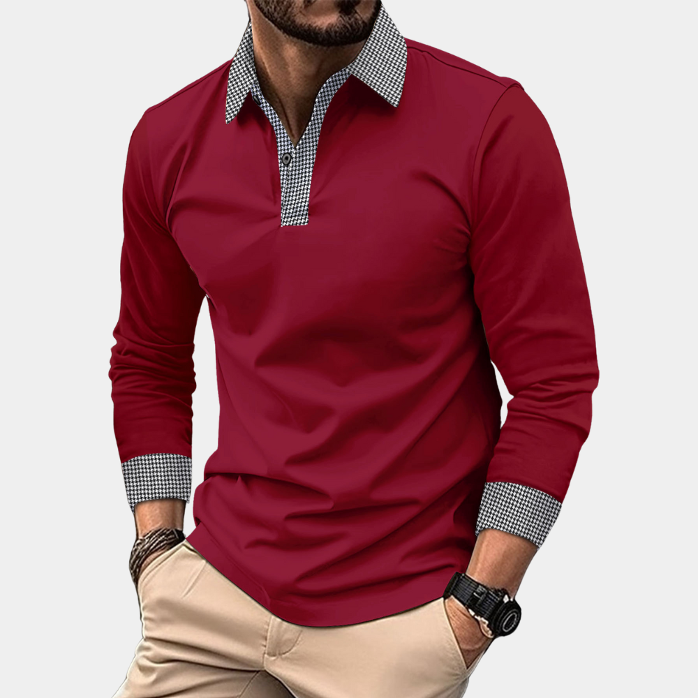 Image de variante pour Clément - Polo à manches longues - Décontracté - Hommes-17