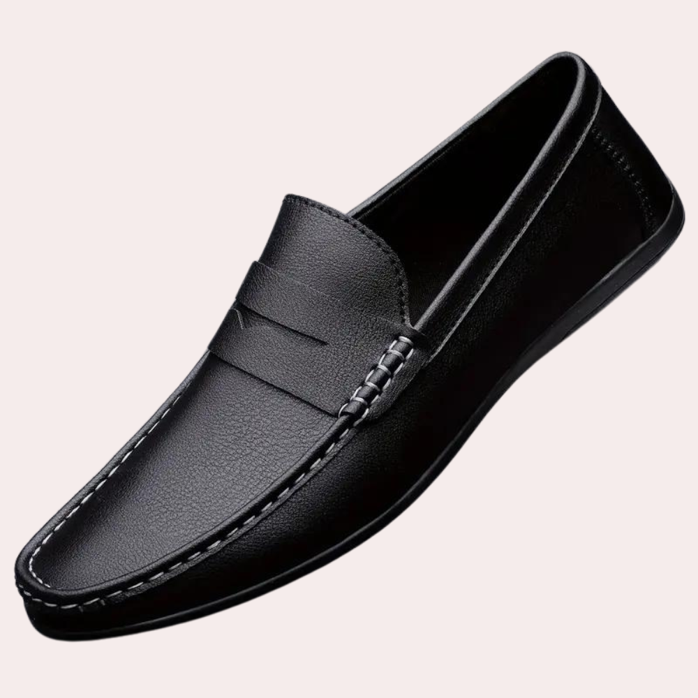 Mocassins pour hommes - Confortables et élégants - Mocassins noirs pour hommes-2