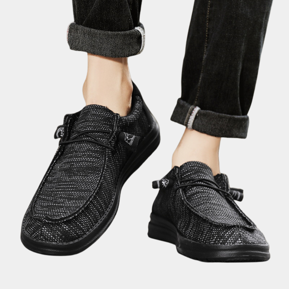 Image variante pour Chaussures de sport pour hommes - Élégantes et confortables - Haute qualité - Noir-1