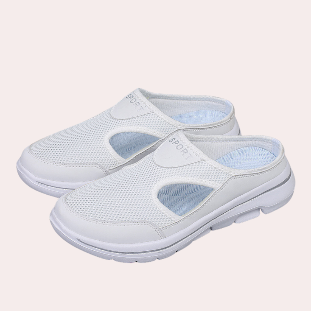 Chaussons pour hommes - Maille respirante - Soutien orthopédique - Noir-6