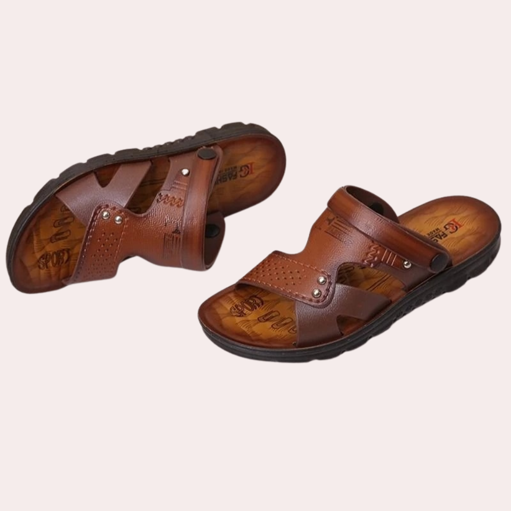 Sandales pour hommes - Style décontracté - Confortables et durables - Noir-4