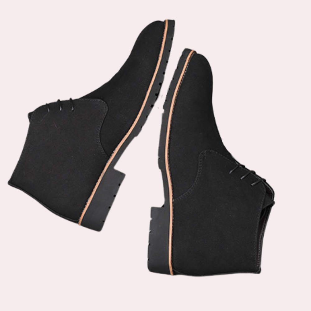 Chaussures pour hommes - Cuir de veau luxe - Confort optimal - Noir-2