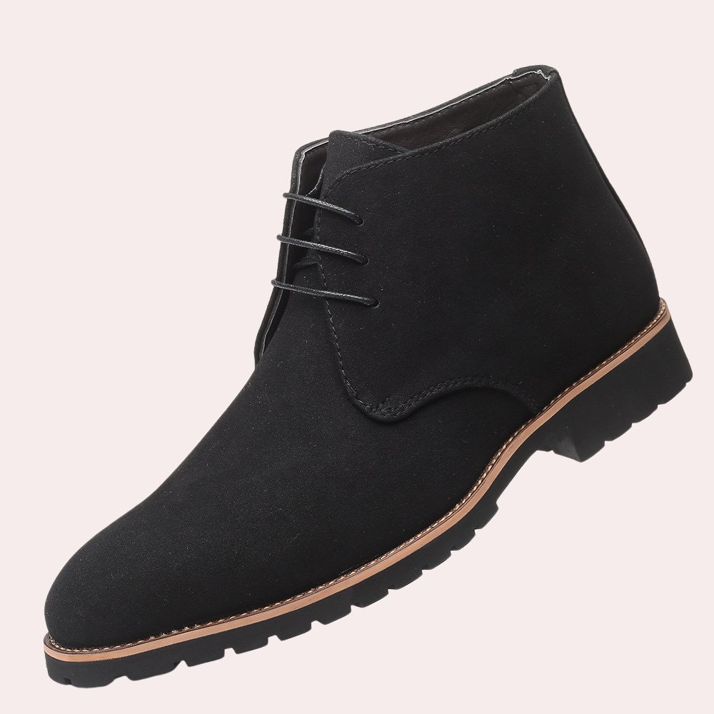 Chaussures pour hommes - Cuir de vachette luxe - Ajustement confortable - Noir-1