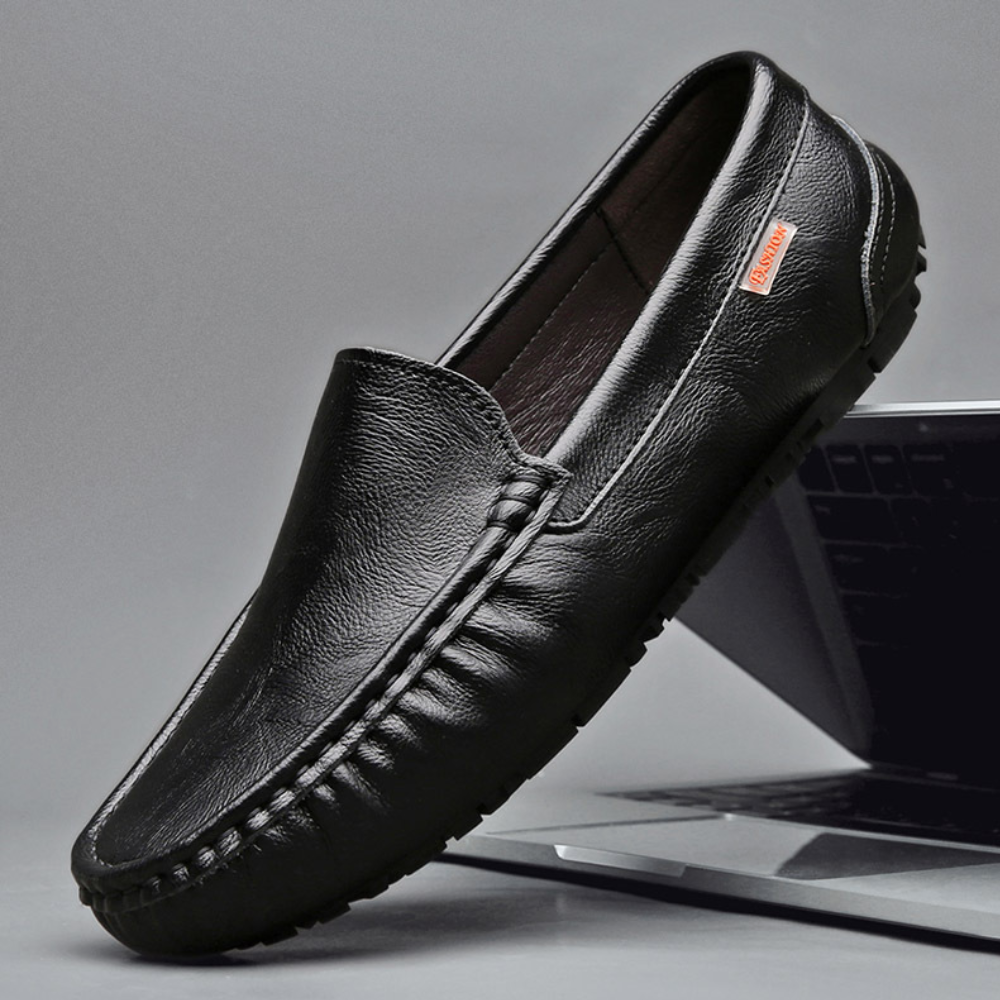 Image variante pour Mocassins pour hommes - Cuir brun - Slip-on confortable - Design intemporel-1