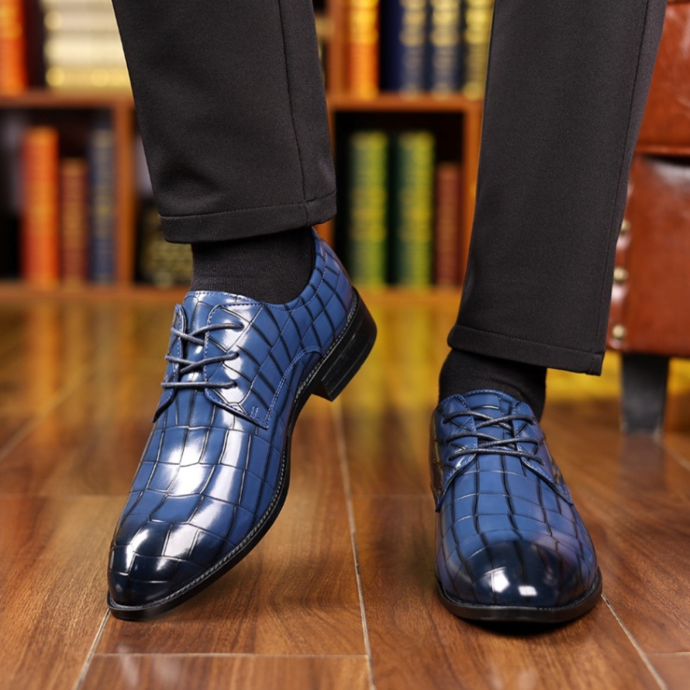 Image variante pour Chaussures pour hommes - Élégantes et confortables - Design polyvalent - Noir-37
