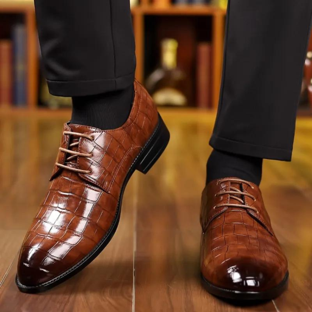 Chaussures pour hommes - Élégantes et confortables - Conception polyvalente - Noir-1