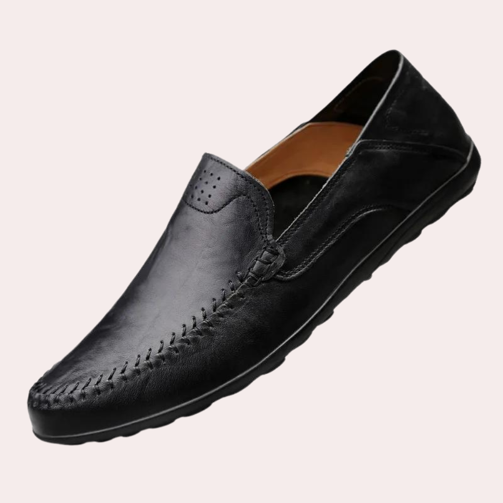 Image variante pour Mocassins Homme - Design intemporel - Mocassins noirs confortables - Élégant et polyvalent - 10