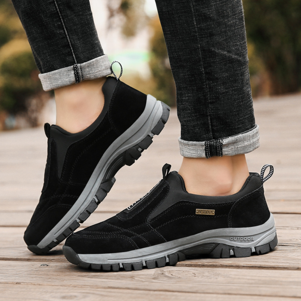 Chaussures de randonnée pour hommes - LégÚres et confortables - Antidérapantes - Bleu-1