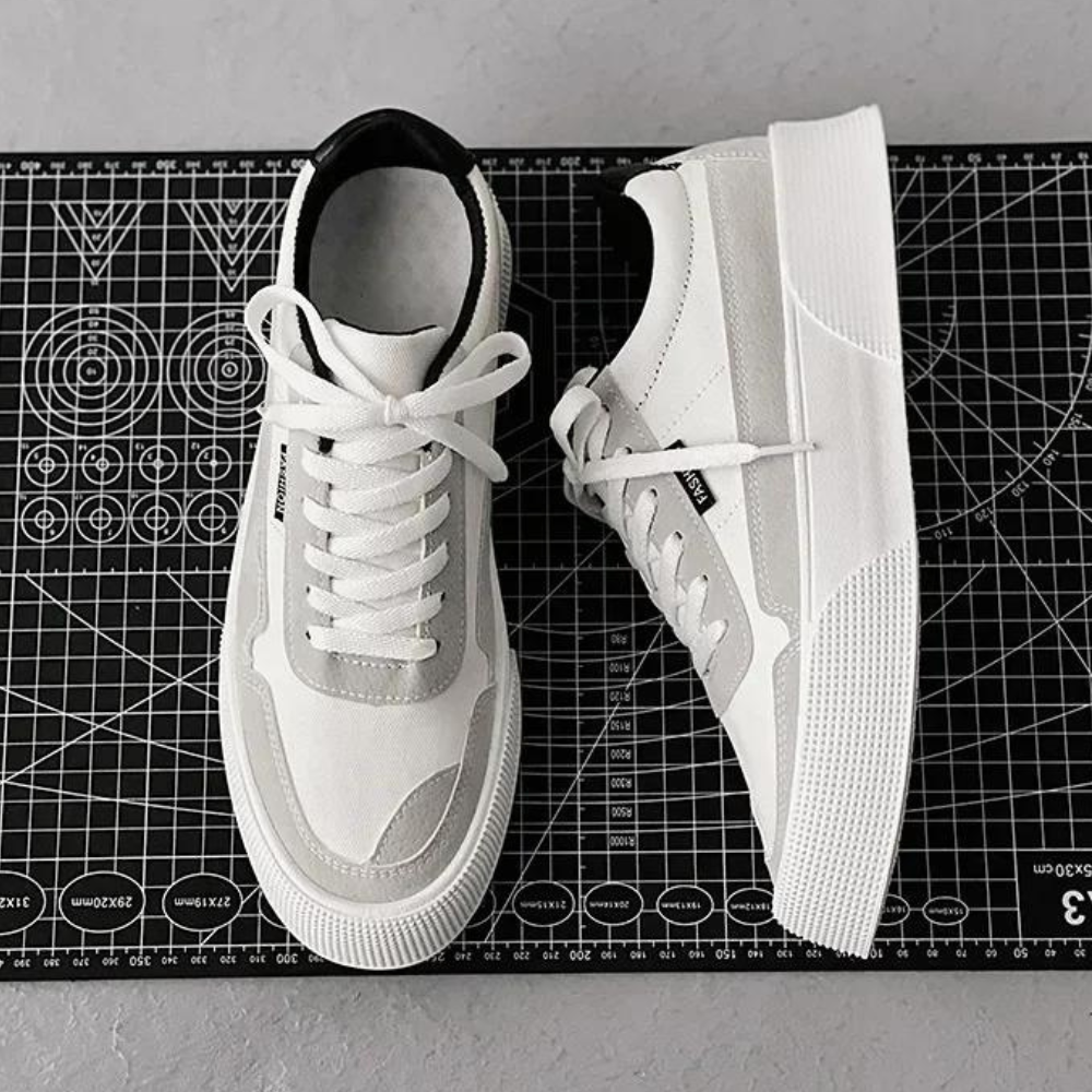 Image variante pour Baskets pour Hommes - Design Tendance - Coupe Confortable - Vert, Blanc, Noir-1