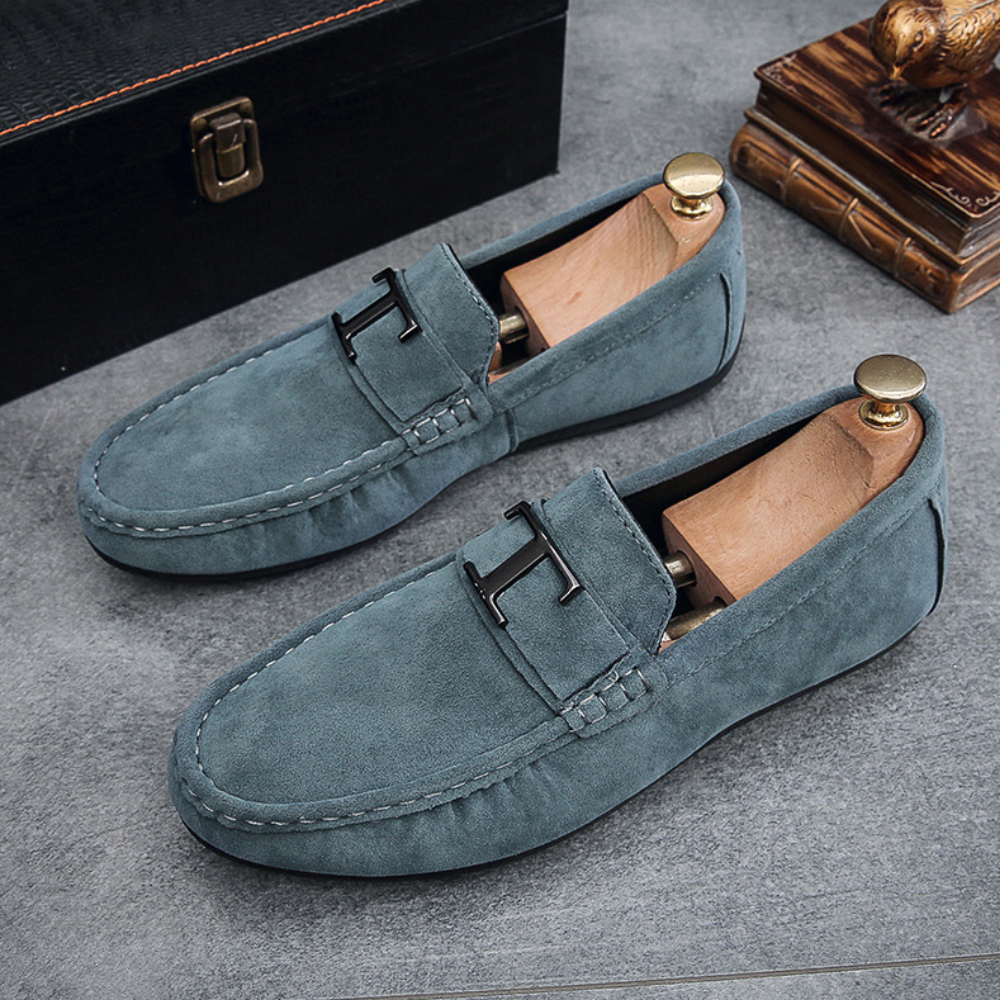 Chaussures Loafers pour hommes - Slip-On de luxe - Confortable & Stylé - Noir-4