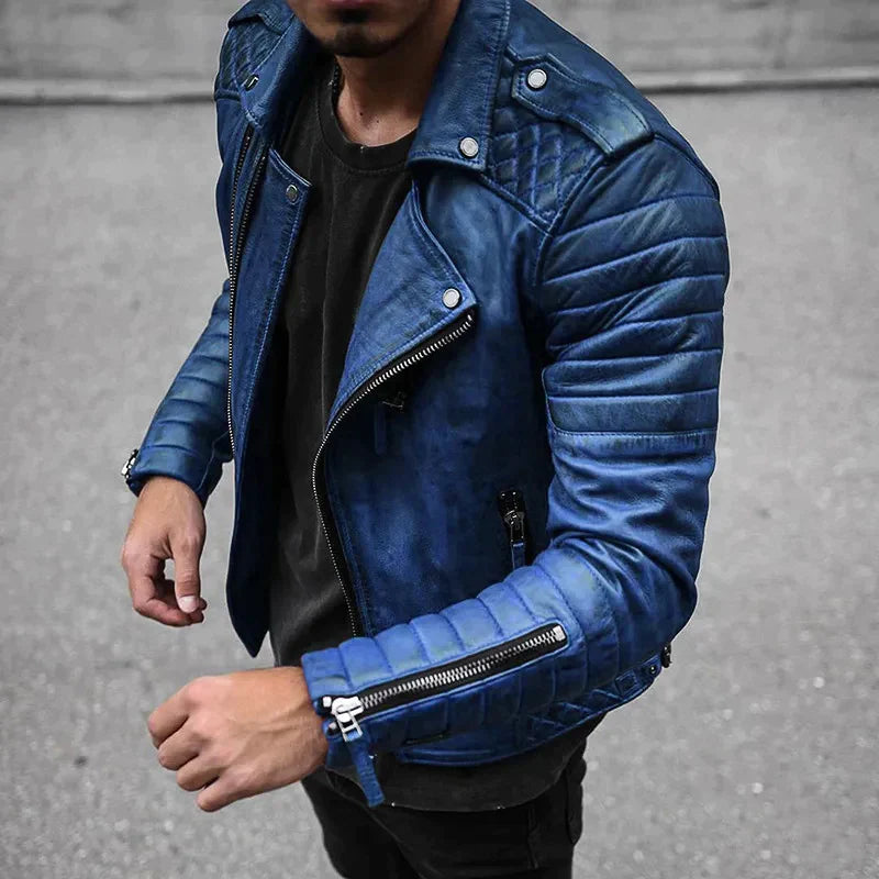 Alphonse - Veste En Cuir De Haute Pour Hommes
