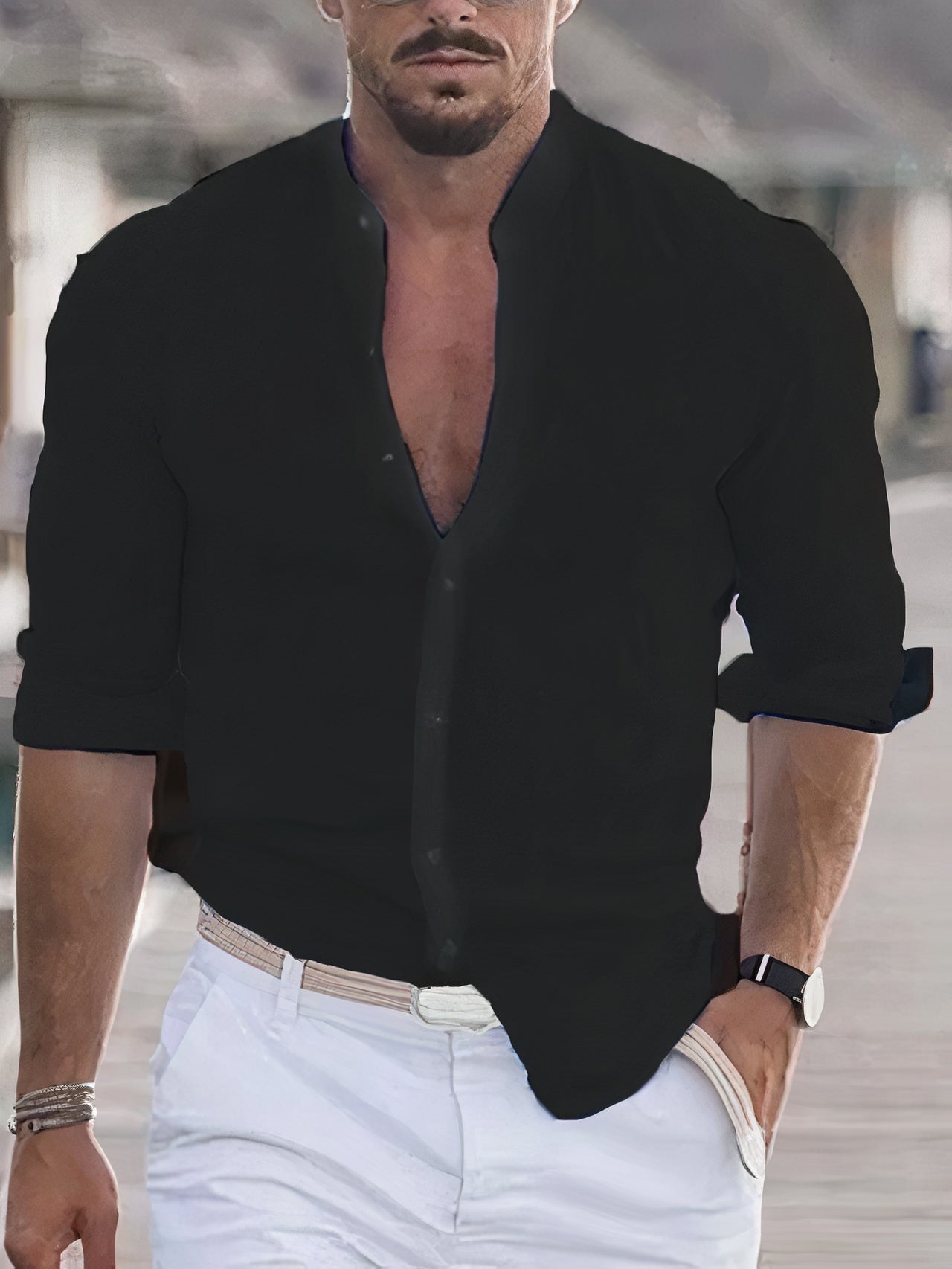 Image variant pour Eberhard - Chemise en lin - Élégant - Hommes-13