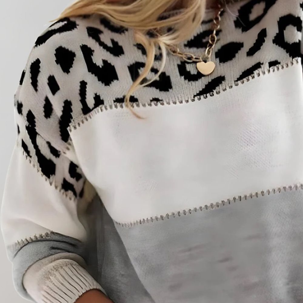 Aurélie - Pull Chic Léopard