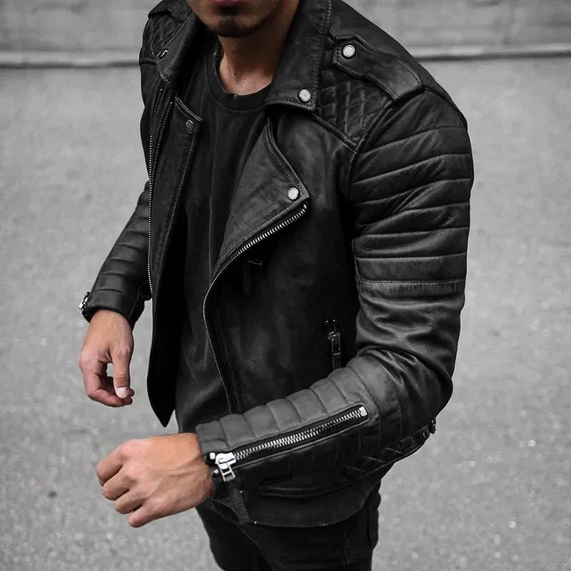 Alphonse - Veste En Cuir De Haute Pour Hommes