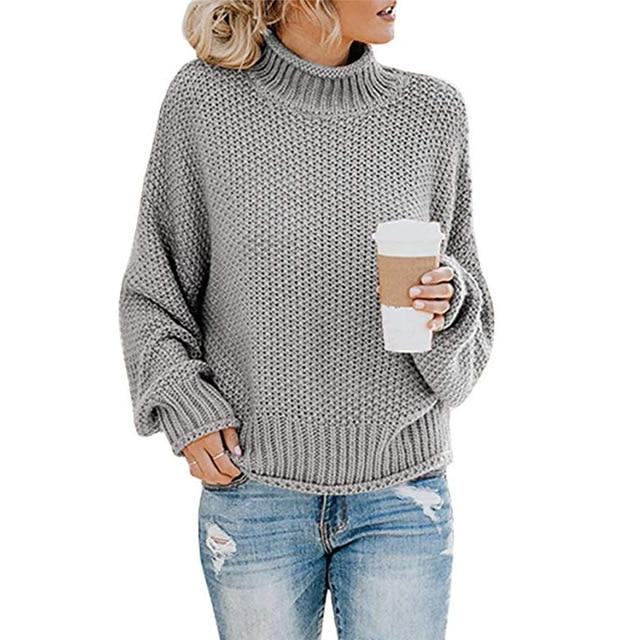 Léa - Pull col roulé femme