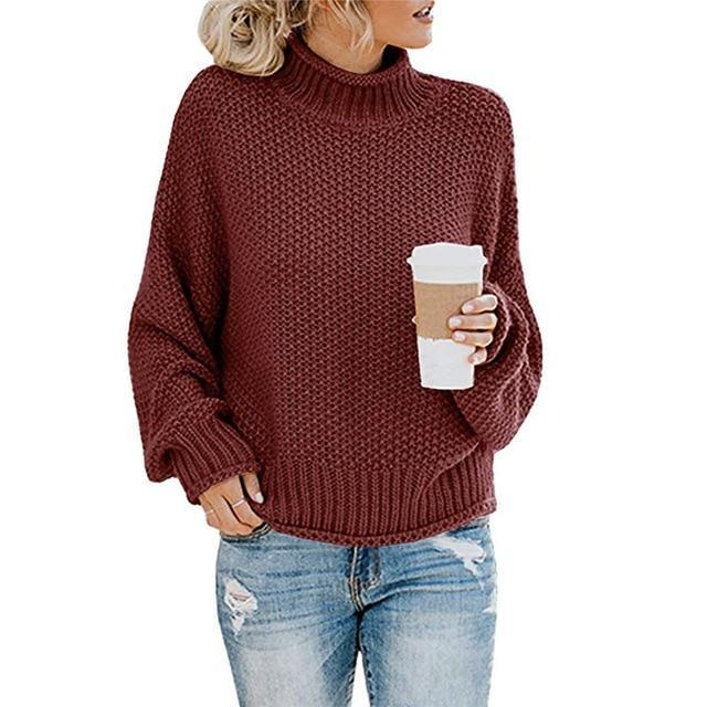 Léa - Pull col roulé femme