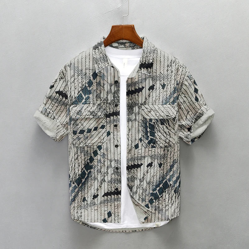 Hank - Chemise Imprimée Unique - Élégant - Hommes-1