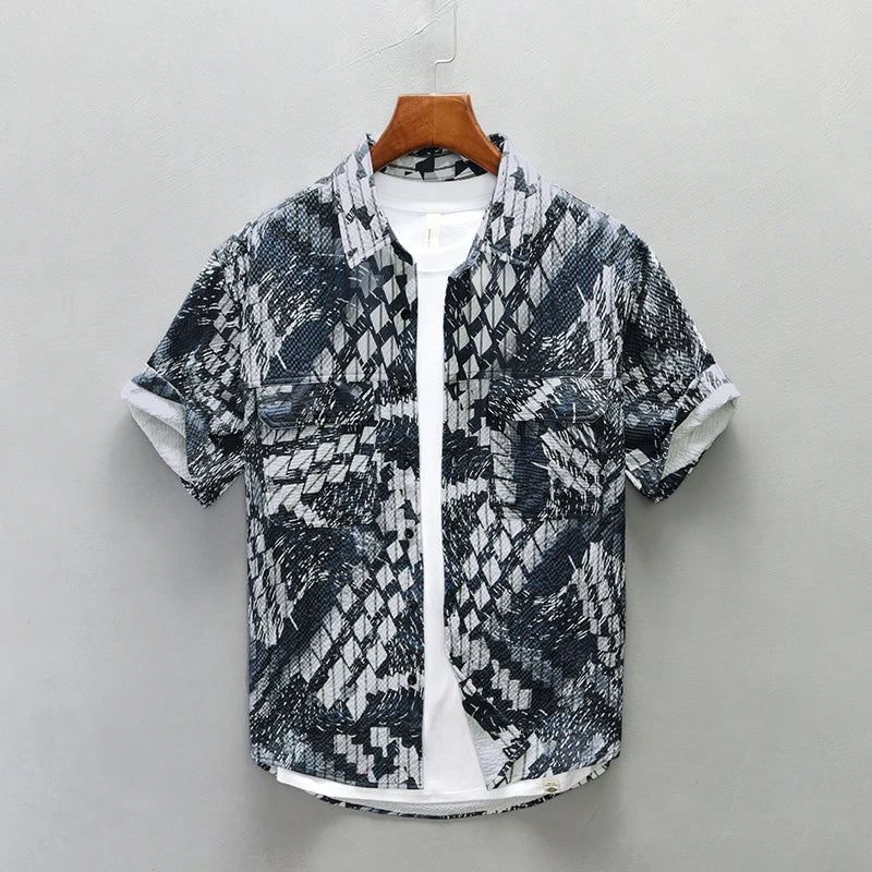 Hank - Chemise Imprimée Unique - Stylé - Hommes-3
