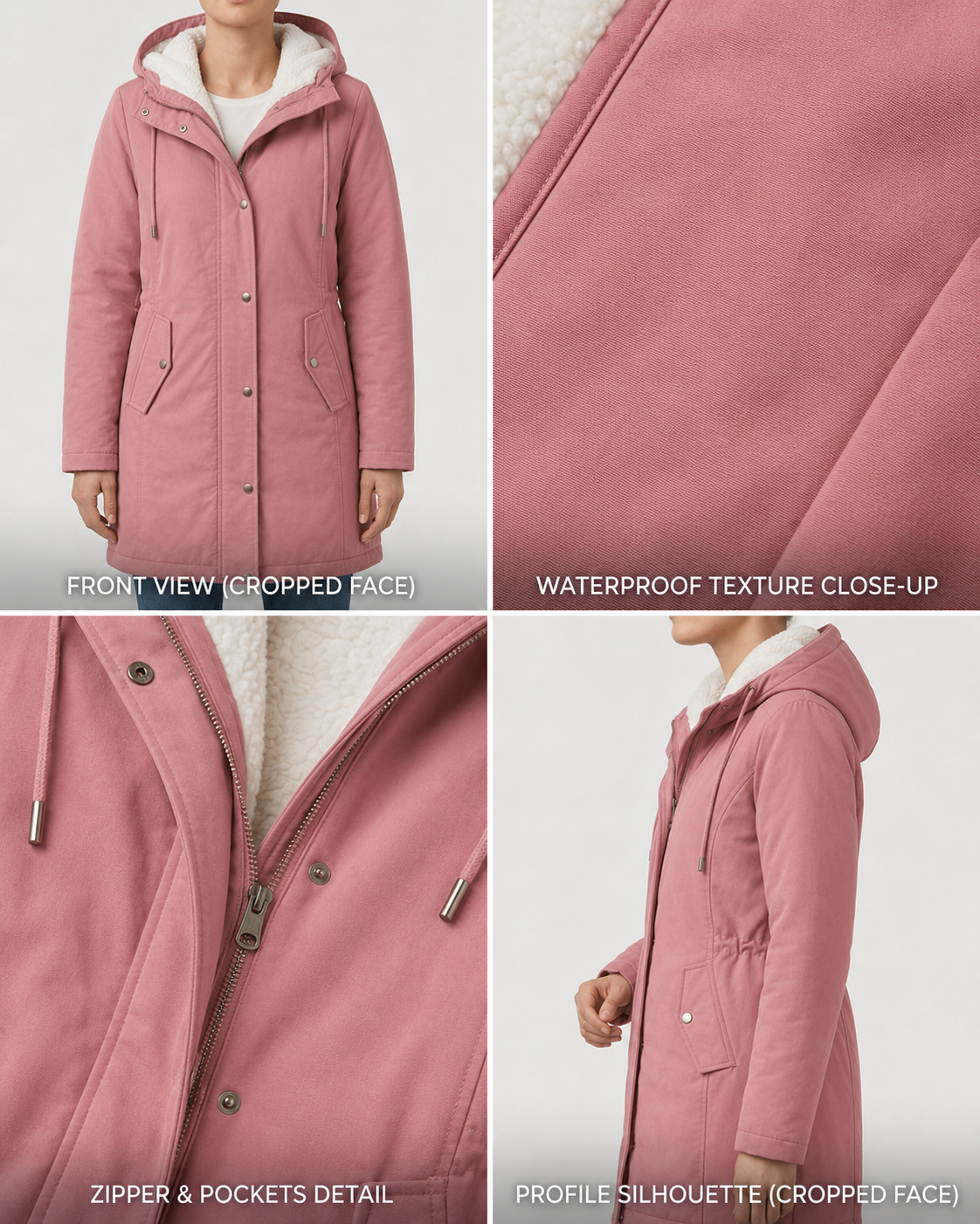 Claire | Parka Élégante Longue Doublée Polaire