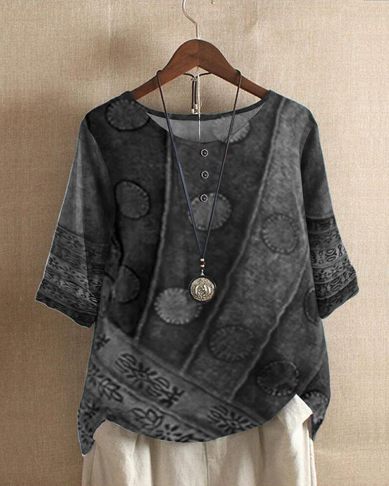 Odile - Bohème blouse d'automne