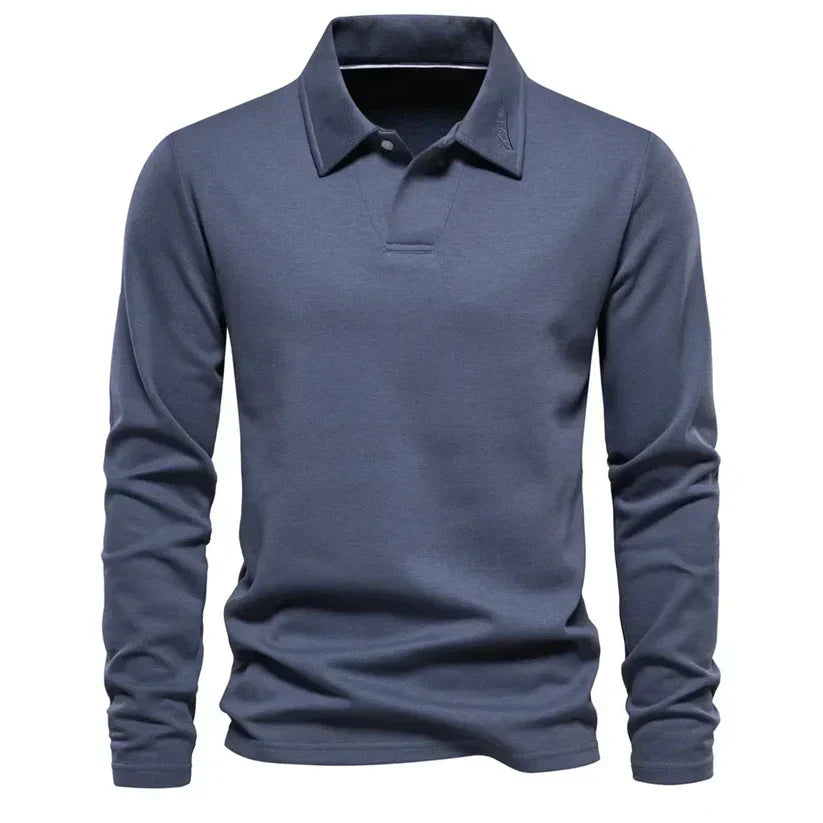 Karsten - Polo à manches longues - Style intemporel - Hommes-1