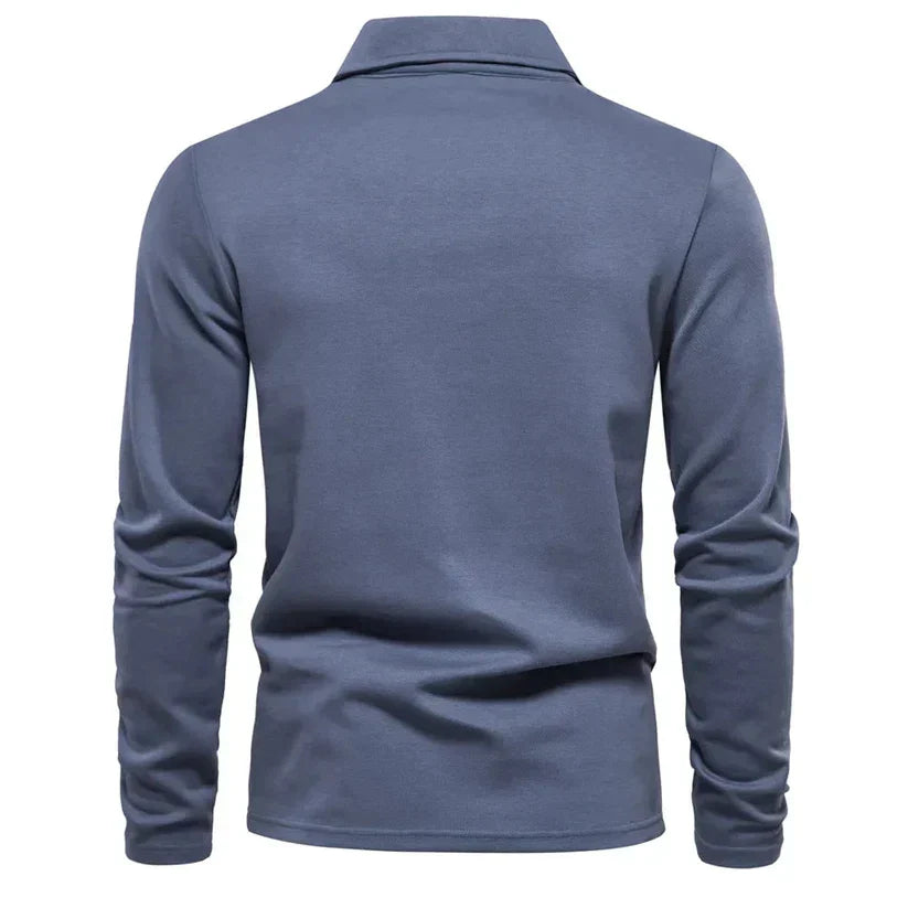 Karsten - Polo à manches longues - Style intemporel - Homme-2