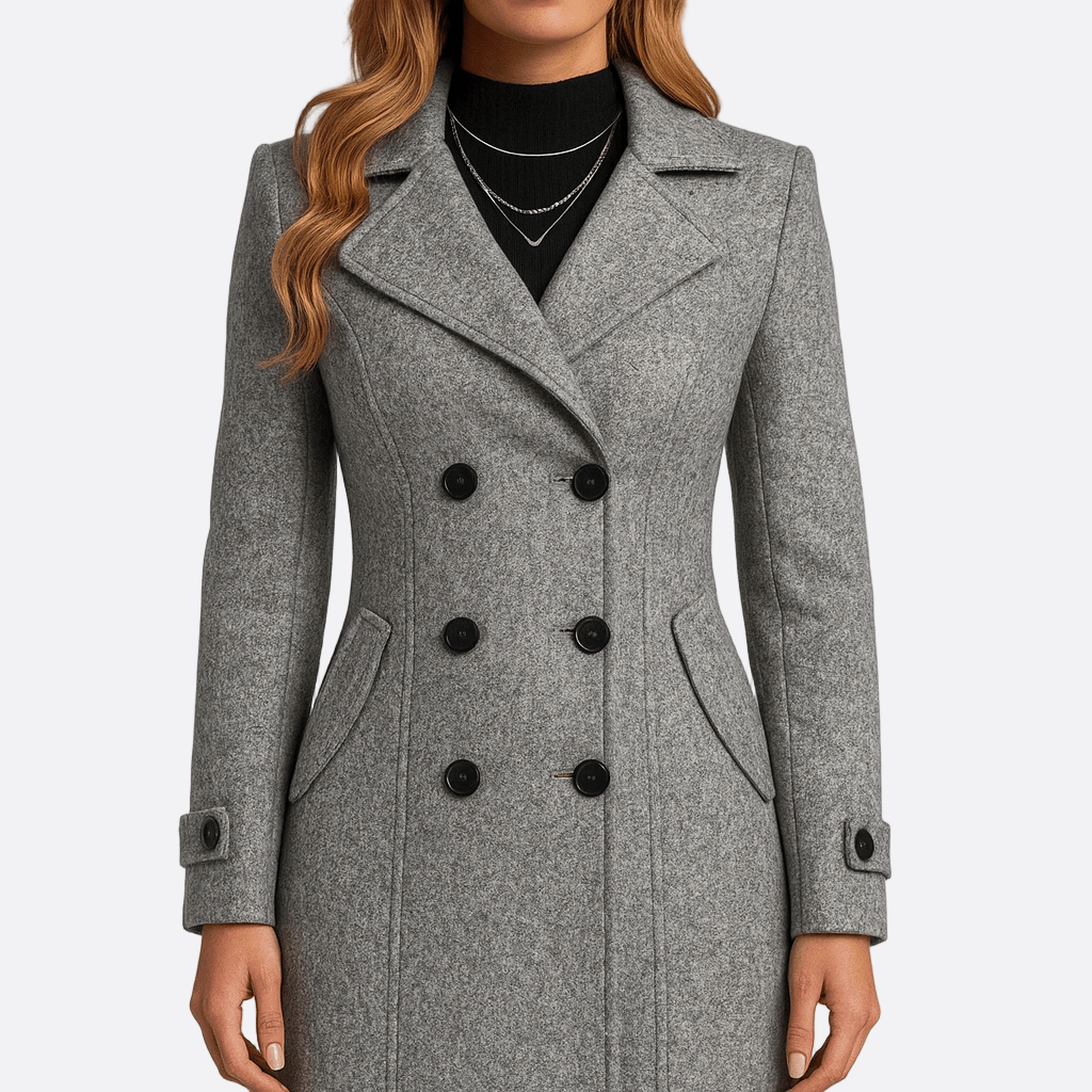 Manon | Manteau ĂlĂ©gant CintrĂ© Laine