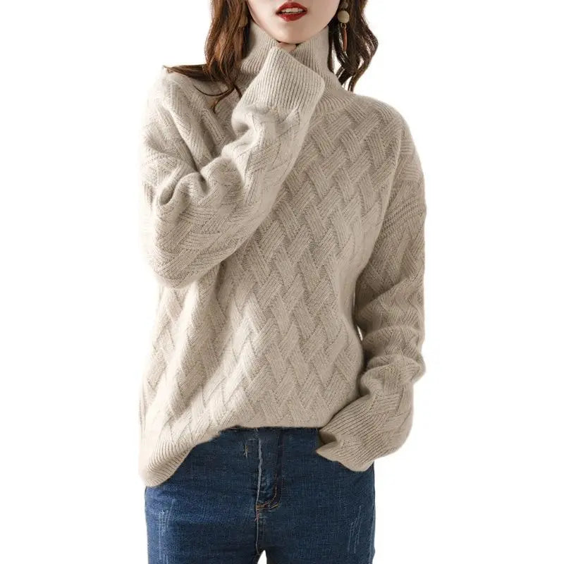 Ălise â Pull doux torsadĂ© pour femme