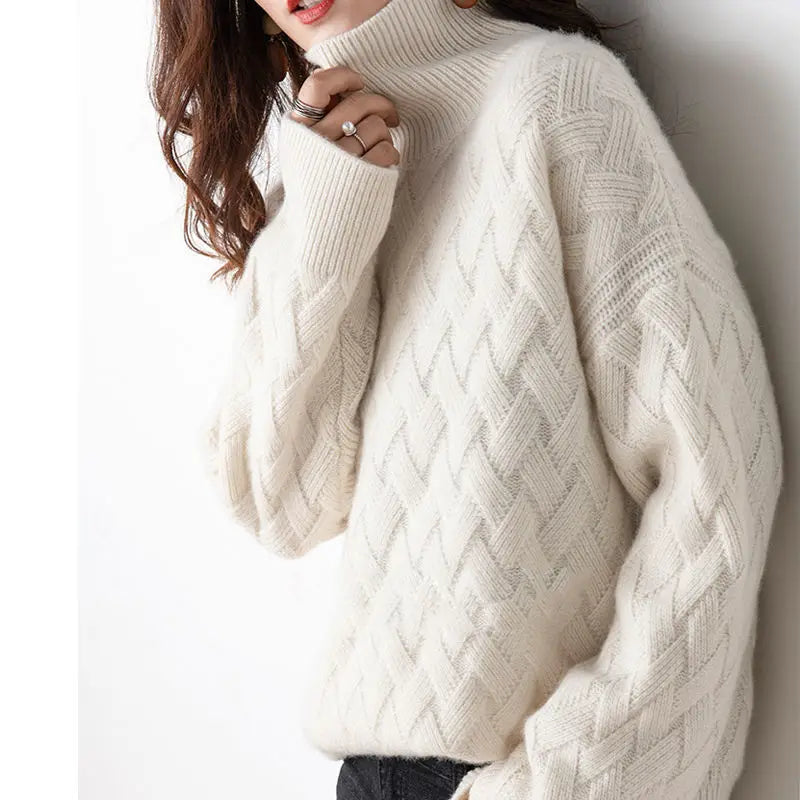 Ălise â Pull doux torsadĂ© pour femme