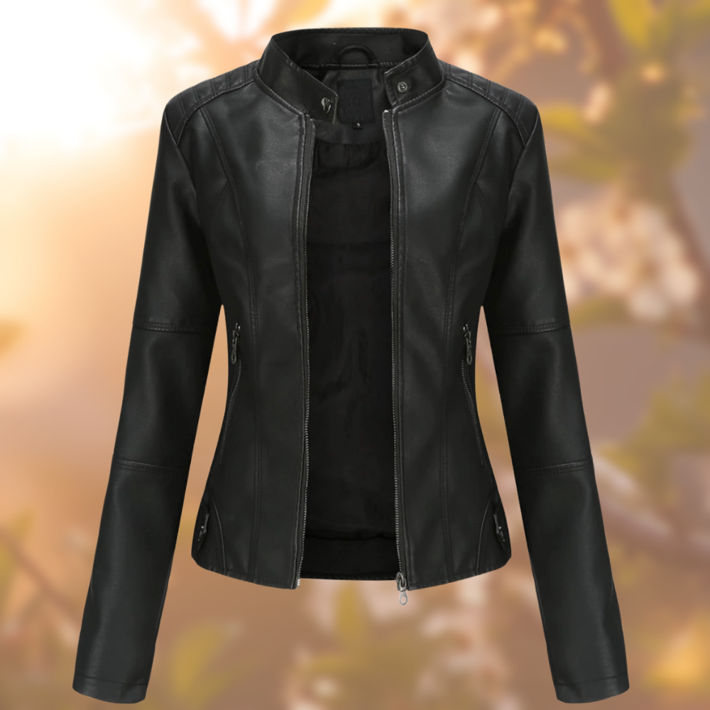 Alexa - Veste En Faux Cuir Élégante Et Unique