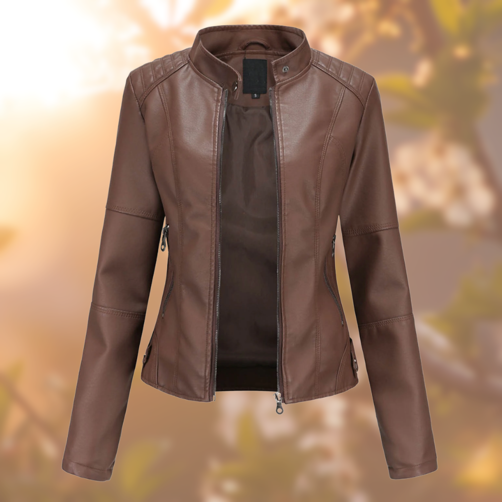 Alexa - Veste En Faux Cuir Élégante Et Unique
