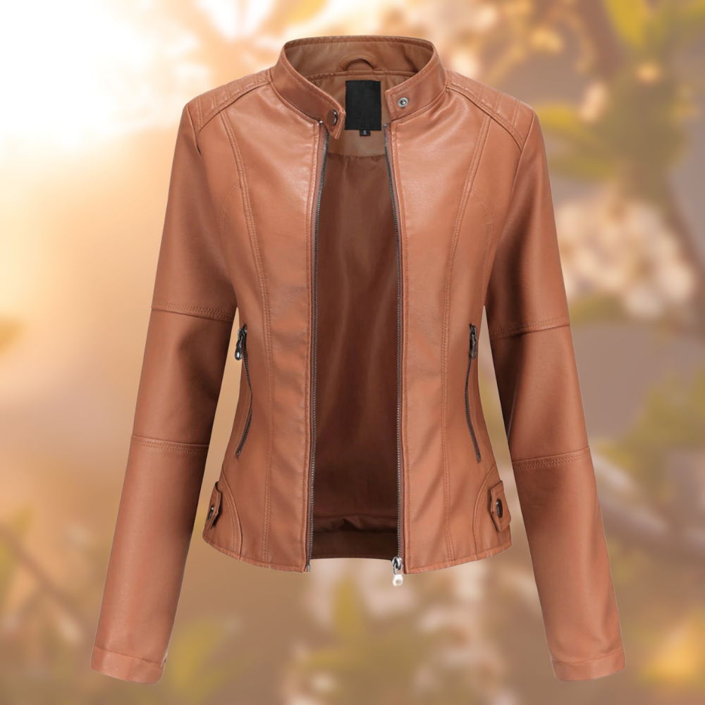Alexa - Veste En Faux Cuir Élégante Et Unique