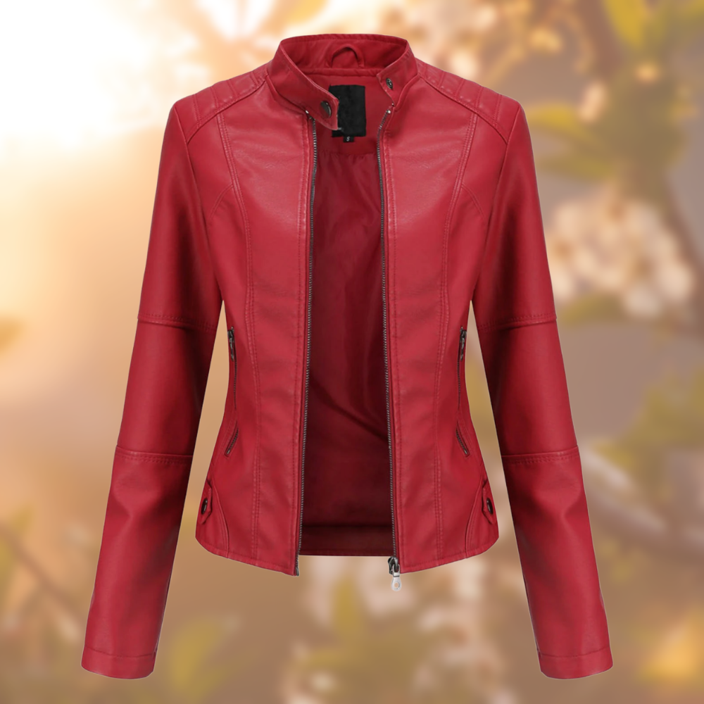 Alexa - Veste En Faux Cuir Élégante Et Unique