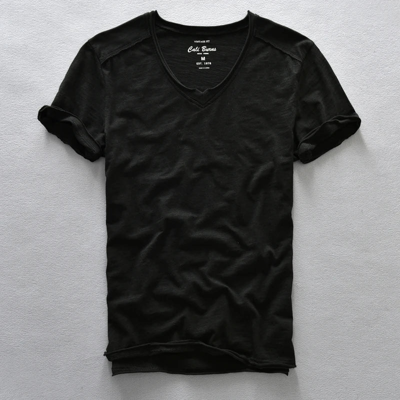 Claus - T-shirt à col en V - Confortable - T-shirt pour hommes-1