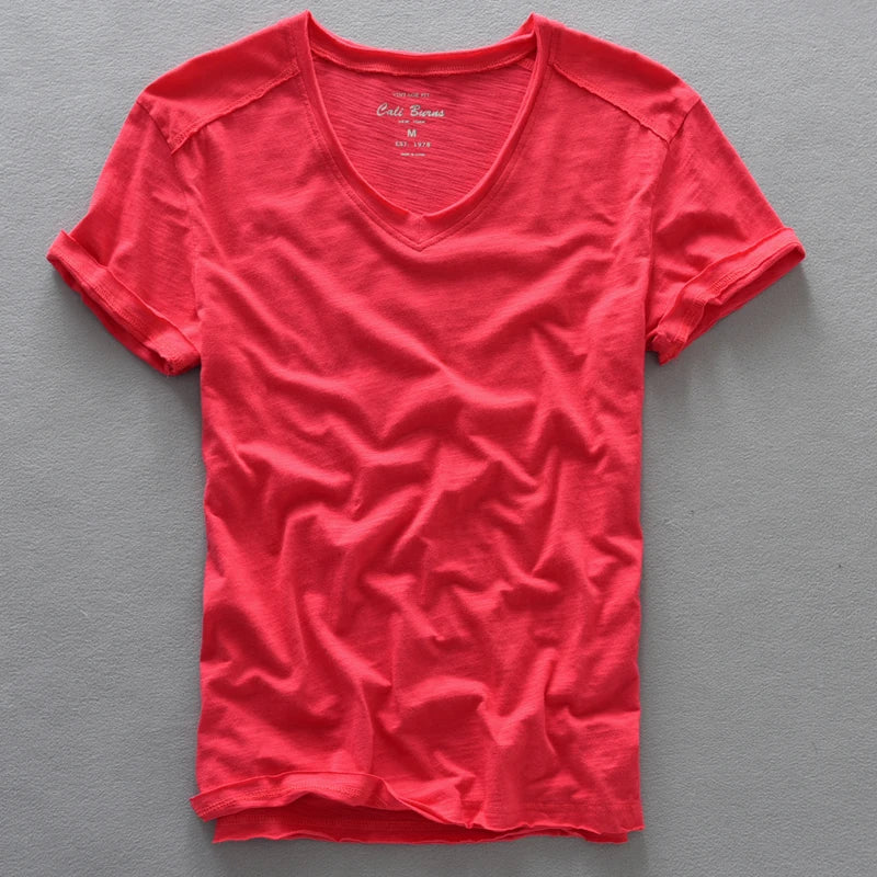 Image variante pour Claus - T-shirt à col en V - Confortable - T-shirt pour hommes - 19