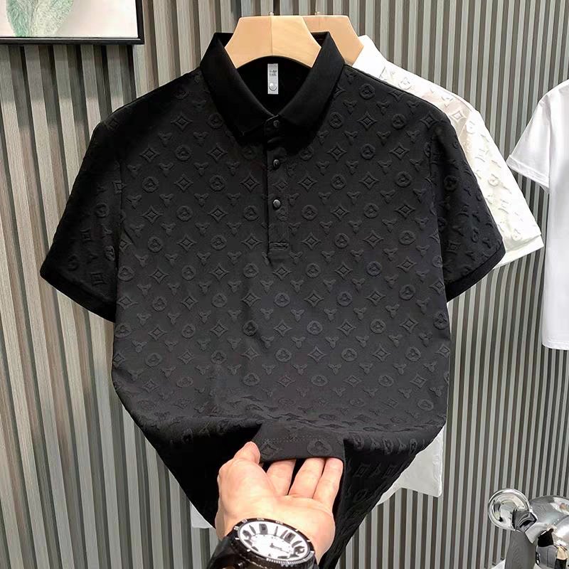 Jeroen - Polo en Jacquard pour hommes - Élégance décontractée - Polo pour hommes-5
