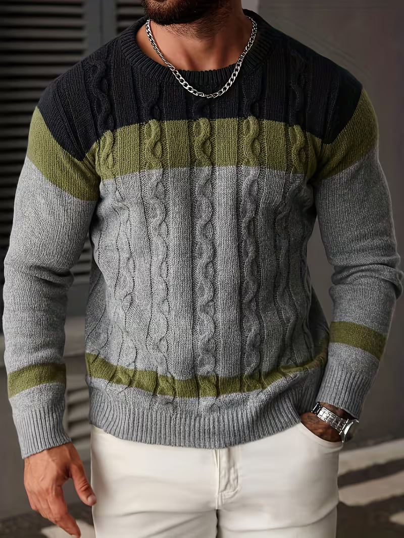 Thomas - Pull Classique Torsadé Color