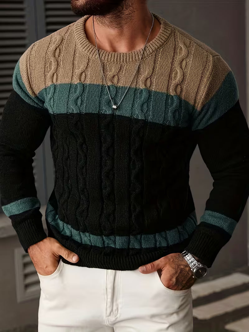 Thomas - Pull Classique Torsadé Color