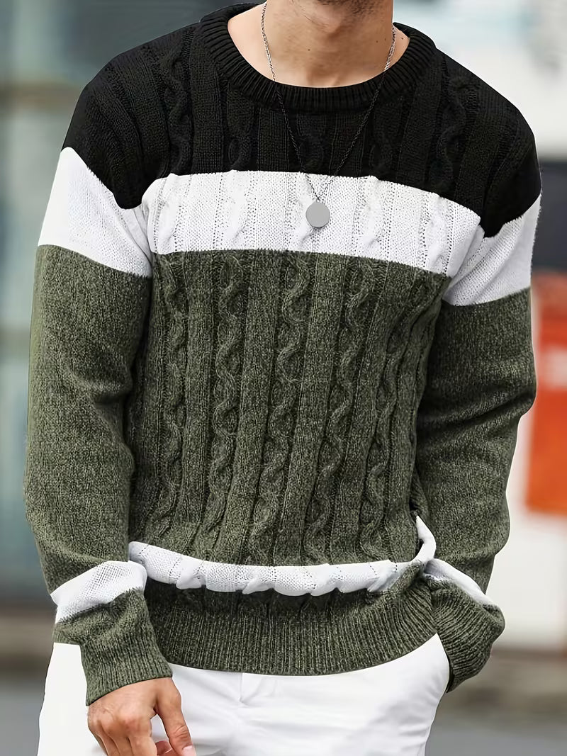 Thomas - Pull Classique Torsadé Color