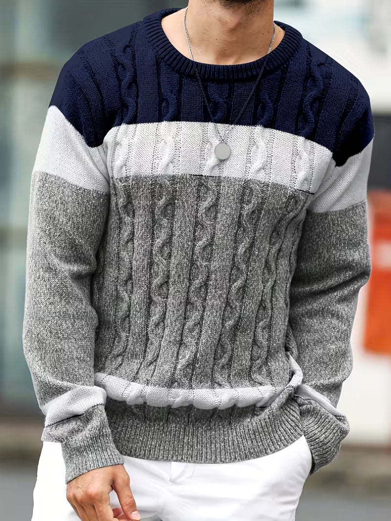 Thomas - Pull Classique Torsadé Color