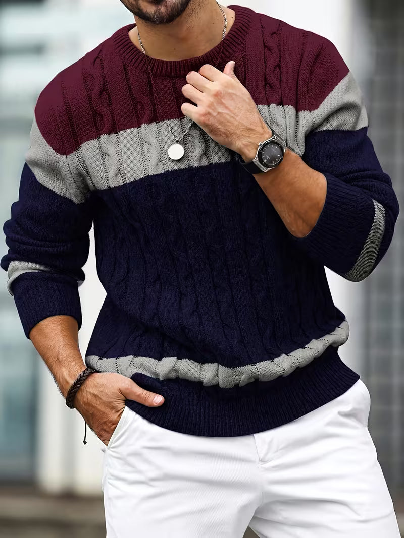 Thomas - Pull Classique Torsadé Color