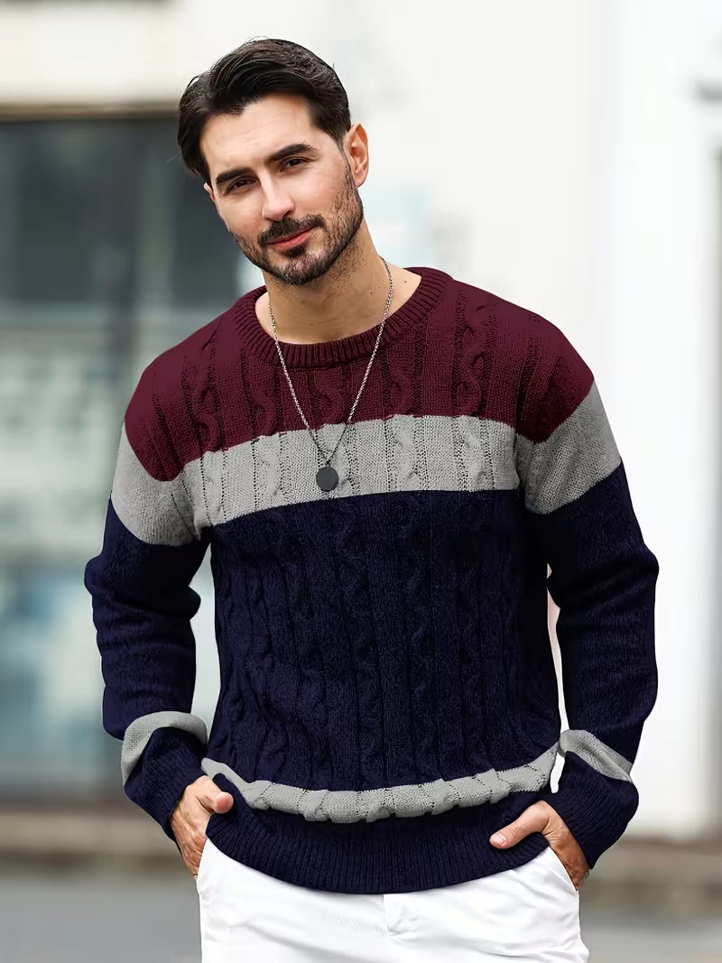 Thomas - Pull Classique Torsadé Color