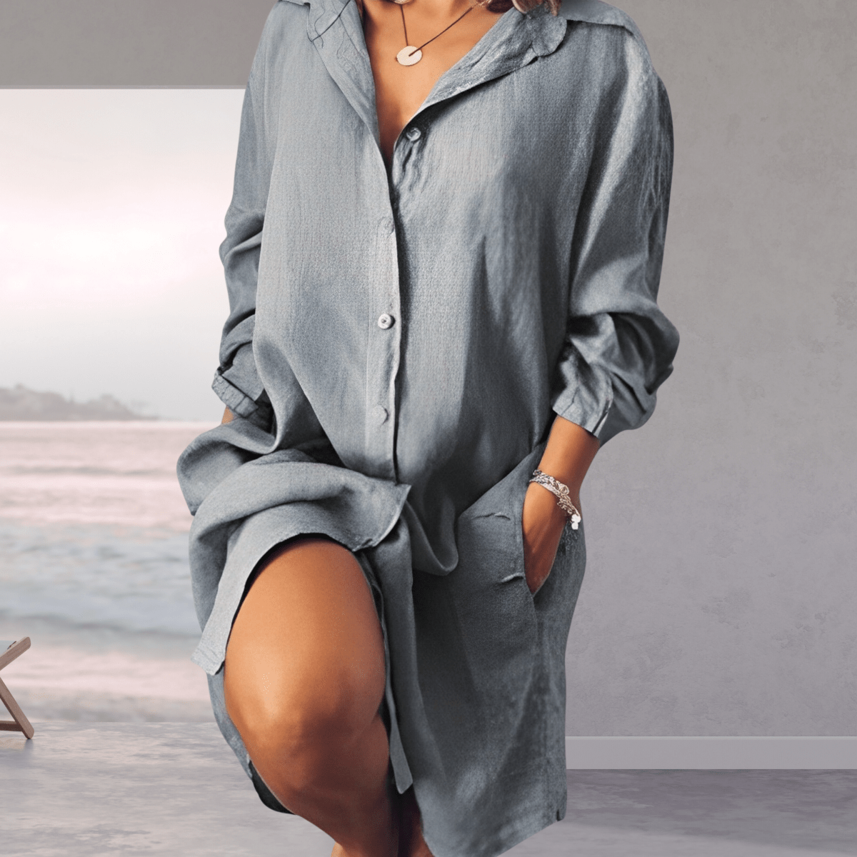 Margaux - Robe Chemise D'Été Oversized