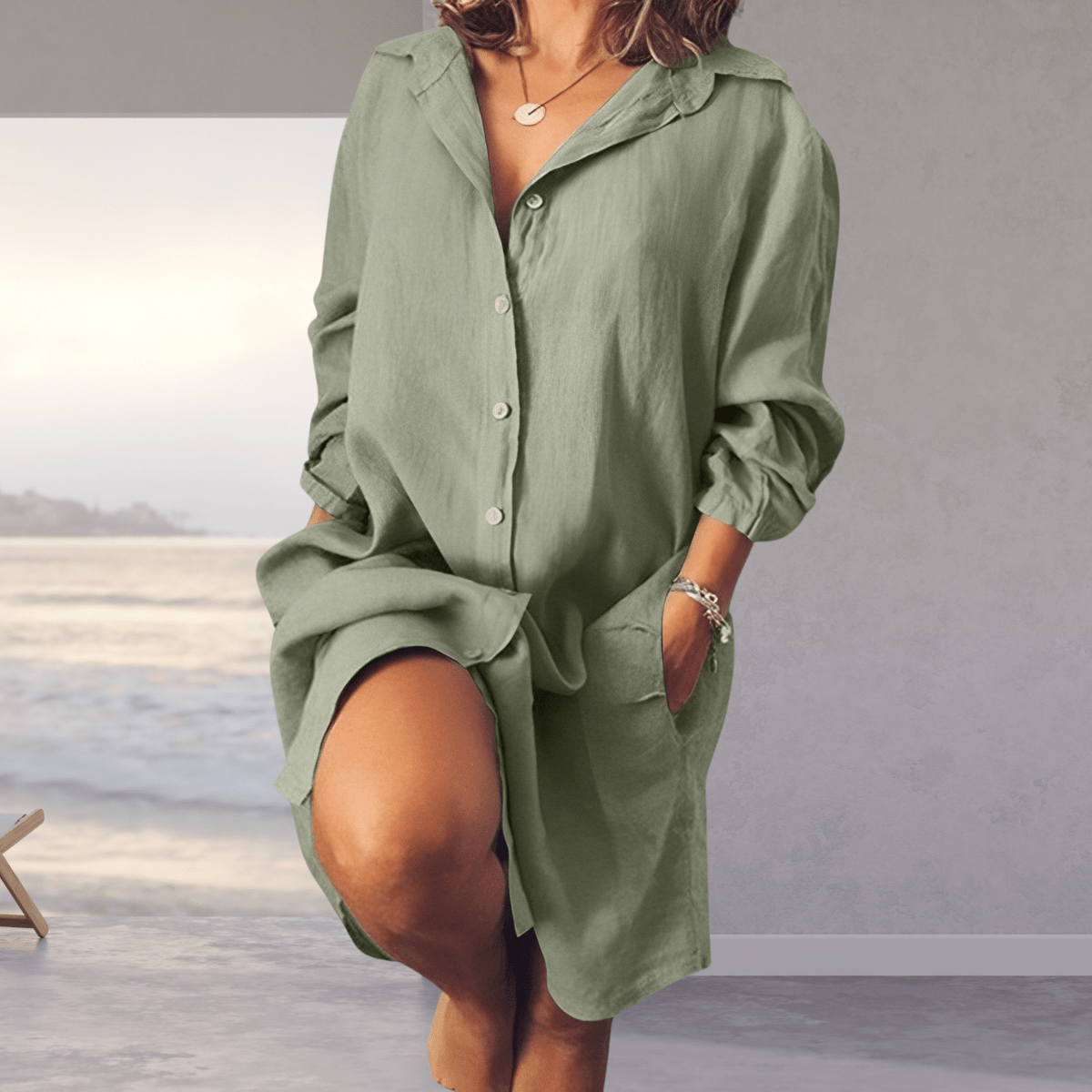 Margaux - Robe Chemise D'Été Oversized