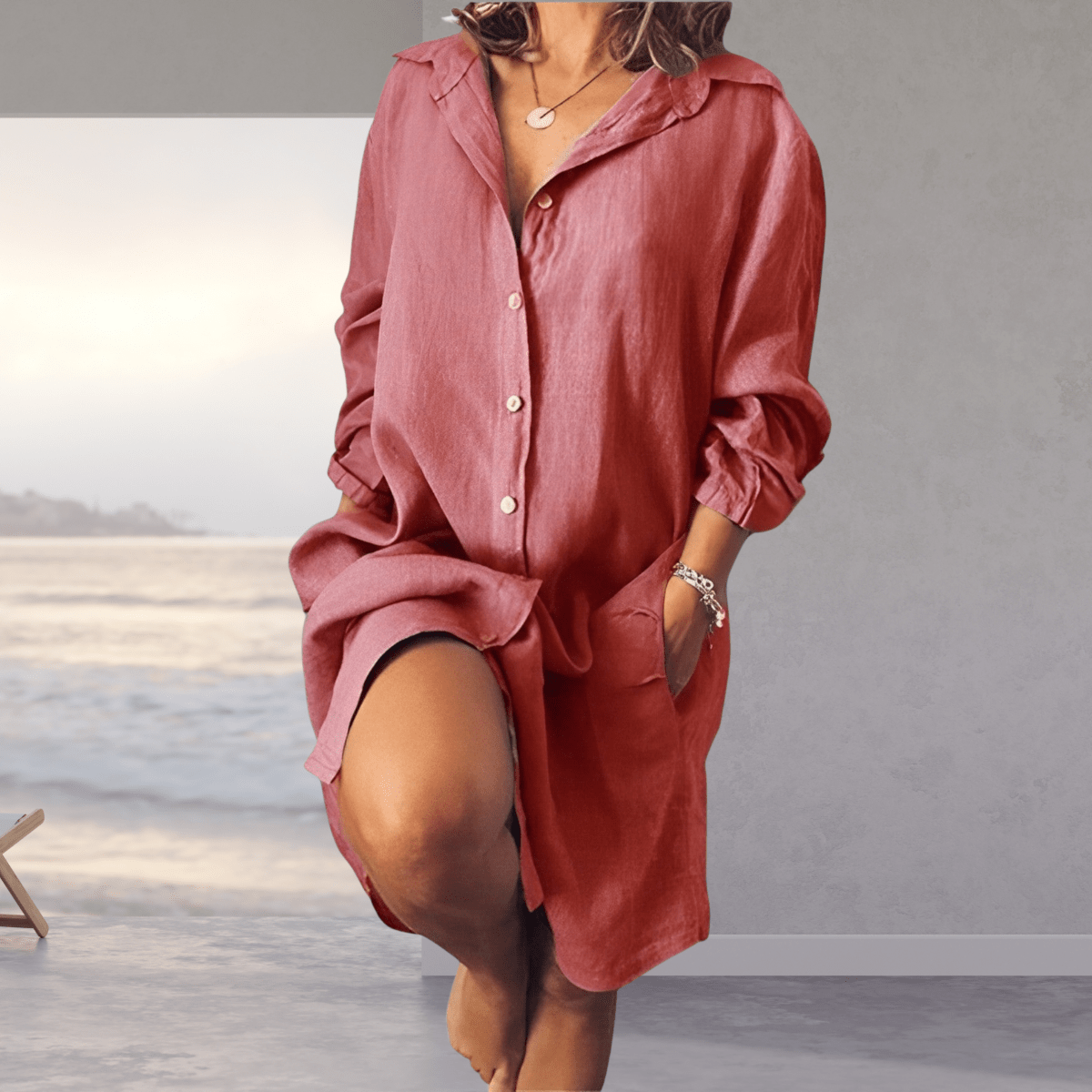 Margaux - Robe Chemise D'Été Oversized