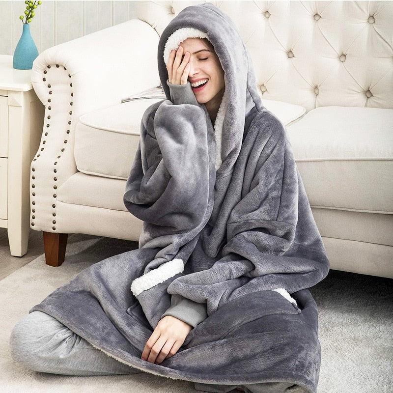 Mila - Pull femme plaid oversize